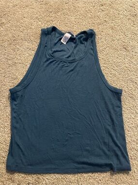 Victoria's Secret Ribbed Tank Top in Teal